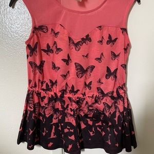 Sleeveless butterfly Top